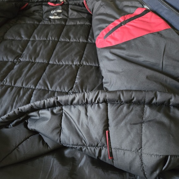 Calvin Klein's 3 in 1 Men's  Sz XXL Water Resistant Blue Hooded Jacket Outdoors - Picture 12 of 16